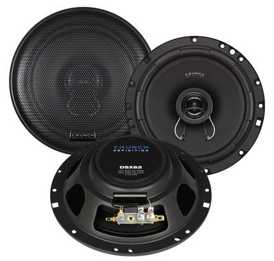 Crunch DSX62 6.5'' 17CM 2 Wege Koaxial Lautsprecher Slim Schale Lautsprecher Neu