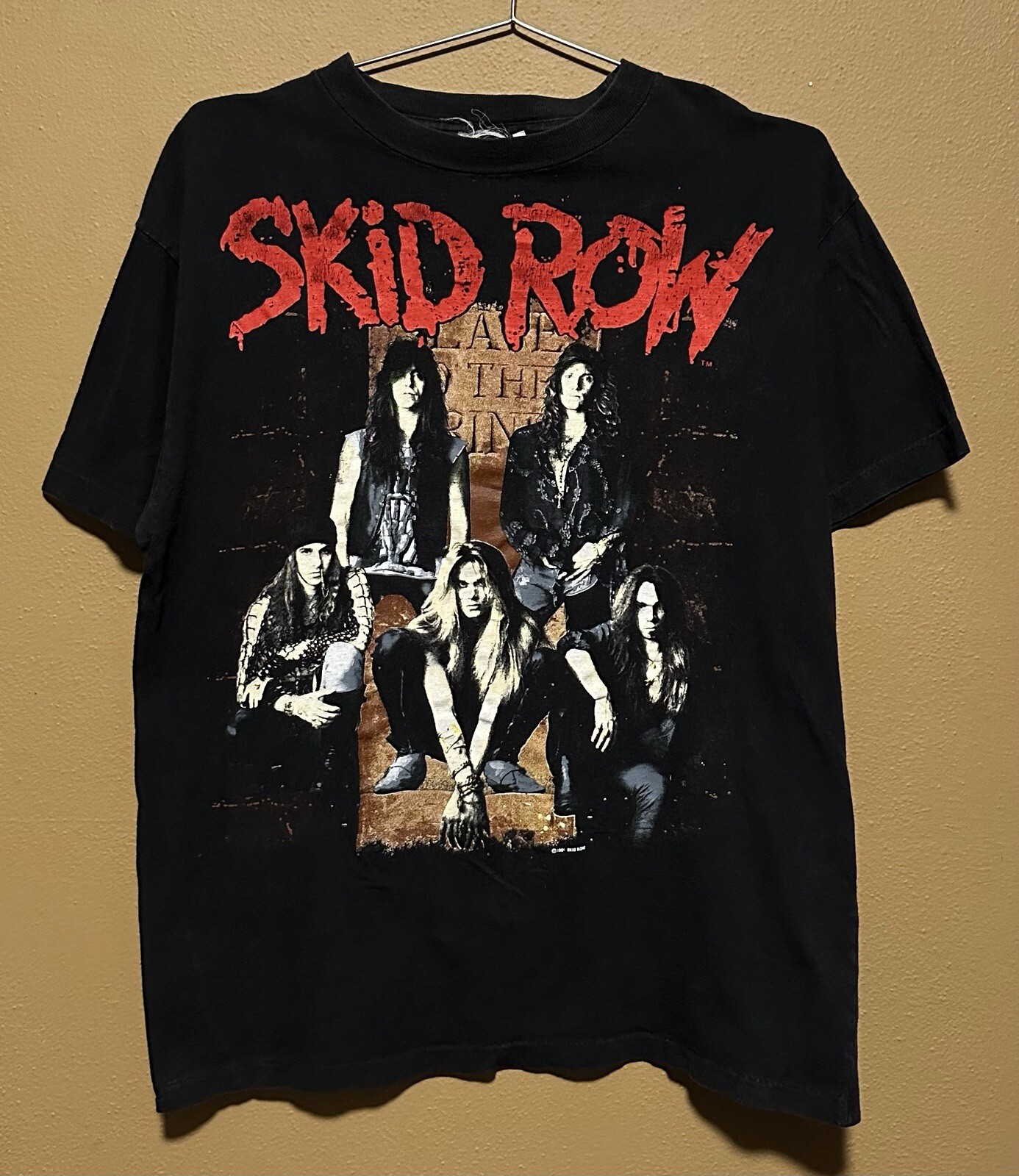 FILA T shirt vintage 1991 Skid Row America 91 92 Tour punto singolo uomo taglia L