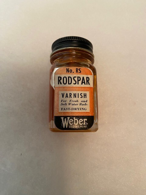 Vintage Glass Bottle Of Weber No. RS Rodspar Varnish