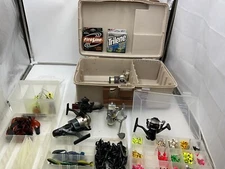Huge Lot of  Assorted Fishing Lures, Hooks, Supplies w Storage Container lot-2