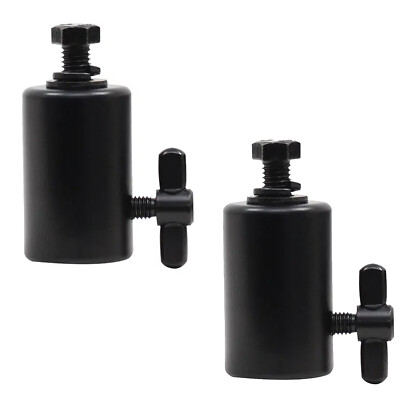2 x Ultimax DJ Booth Zapfen Zylinder schwarz 25 mm für Overhead Kit und Stangen