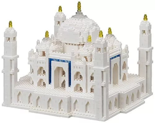 Nanoblock Taj Mahal Deluxe Building Set NB 032 RARE Kawada 2210pieces NEW