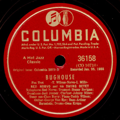 RED NORVO SWING OCTET  Bughouse / Blues in E flat     Schellackplatte      X2383