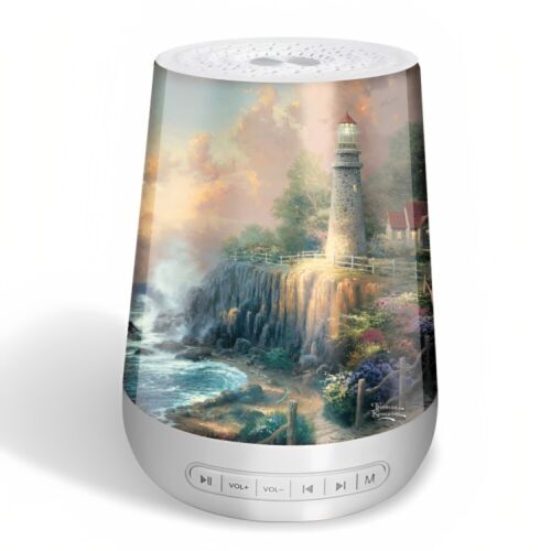 Thomas Kinkade Lighthouse Art Sleep Sound Machine with Night Light 6-inches - Picture 1 of 5