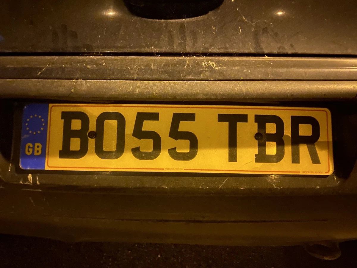 Boss number plate deals