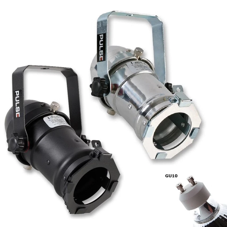 UKDJ Black Silver PAR 16 Lantern Can 230v GU10 Retro Shop Home Restaurant