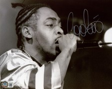 COOLIO SIGNED 8x10 PHOTO HIP HOP RAP RAPPER GANGSTA'S PARADISE RARE BECKETT BAS