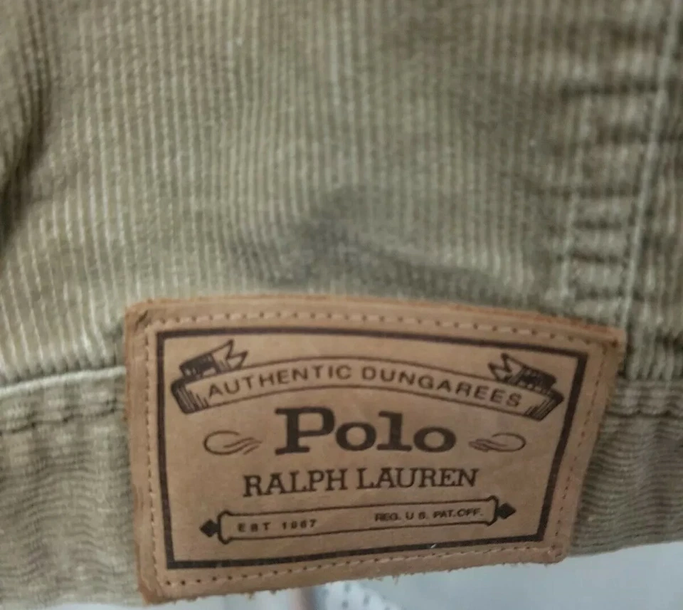 Chaqueta Polo Deportiva Deportiva Pana 100% Algodón Tostado Caqui Mediana Bonita Ralph Foto 4 de 4