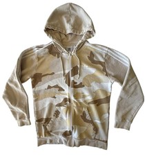 Adidas Men  s Full Zip Desert Camo FZ Hoodie ED7072 Sz Medium M
