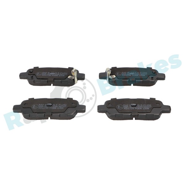 Bremsbelagsatz Scheibenbremse RAP Brakes R-P1292 FüR Renault Koleos 1 Dci HY0K 2-image