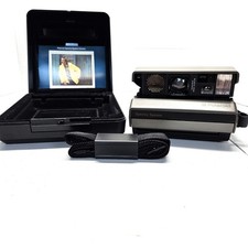 Vintage Polaroid Spectra System Onyx Transparent Instant Camera w/ Case Rare