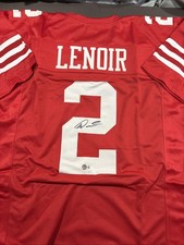 Deommodore Lenoir Autographed Signed XL Custom 49ers Jersey-Beckett Witnessed