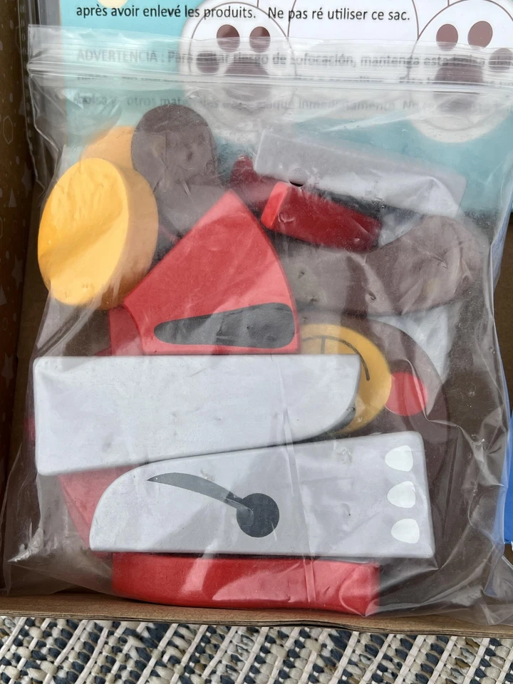 Набор деревянных головоломок с животными Learning Curve TOMY лиса медведь слон возраст 3+ полный - Изображение 4 из 4