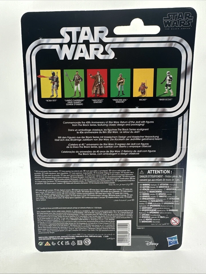 Figura Hasbro 2023 Star Wars Black Series 40 Aniversario ROTJ WICKET Escala 6" Foto 2 de 2