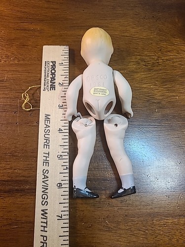 Vtg 1981 Shackman 6" Doll Miss Googley Eyes Museum Replica Jointed Bisque - Picture 10 of 12