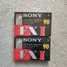 Sony FX90 C-90FX1B Audio Cassette Vintage SEALED x 2