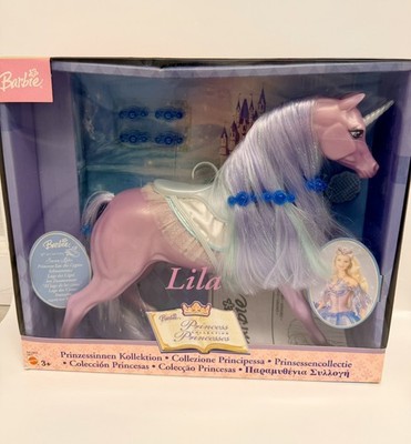 RARE Barbie Swan Lake Lila Unicorn 2003 Princess Collection In Box 