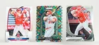 Mike Trout Lot of 3 Cards Bowman Chrome + Prizm Stained Glass +Prizm Base Angels