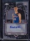 2025-26 Topps Chrome Nikola Topic Signature Style Auto Autograph #SS-NT Thunder