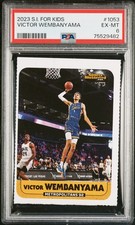 2023 SPORTS ILLUSTRATED FOR KIDS #1053 VICTOR WEMBANYAMA ROOKIE RC PSA 6