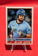 🔥Nathan Lukes /200 -2025 Topps Heritage High Number Bicentennial Blue Jays #601