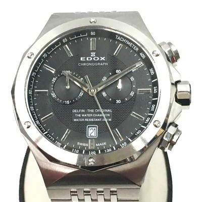 EDOX Gebraucht Delphine Chronograph 10108 Silber A Rang