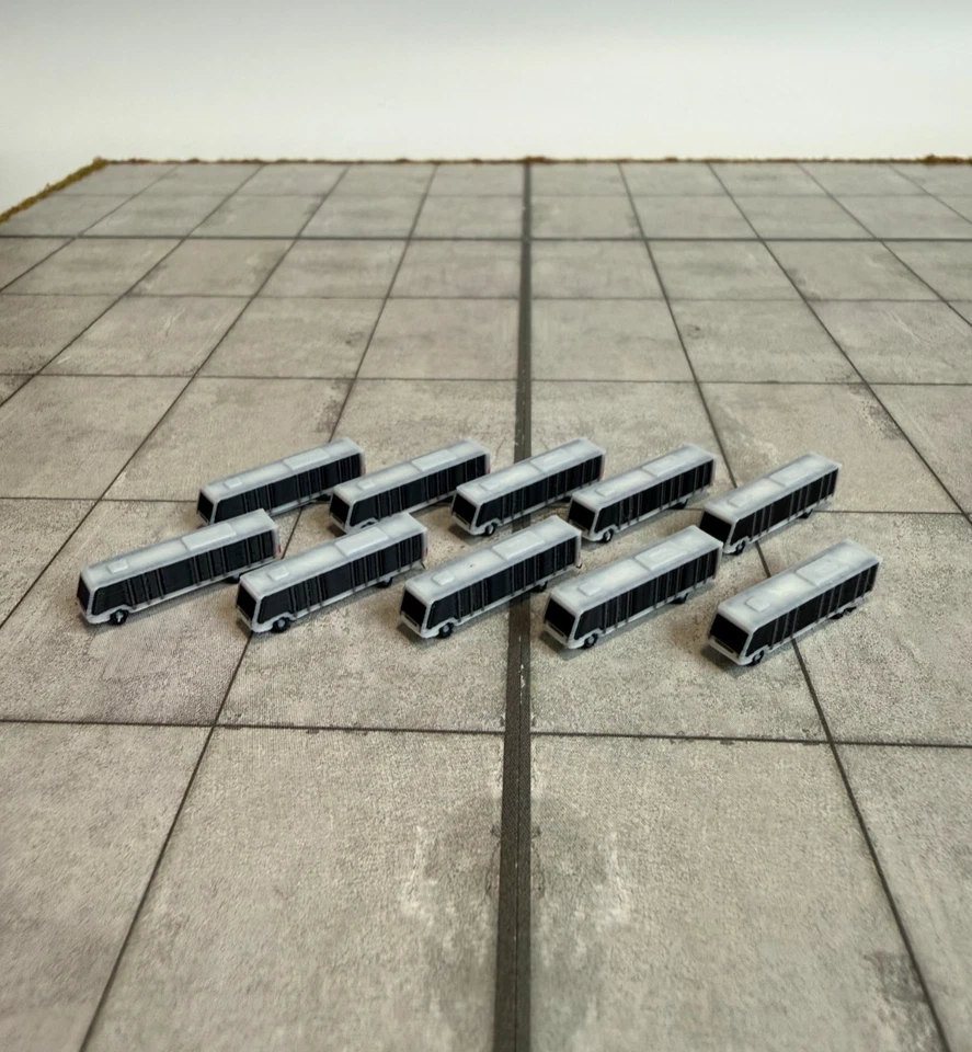 für Herpa Wings 1:500 / 1:400 10x Airport Bus GSE / Airport Accessoires