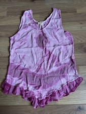 Pink Tie Dye Vest Top With