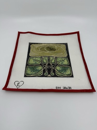 Mackintosh Rose DH 3631 Handpainted Needlepoint Canvas Dreamhouse Ventures - Picture 3 of 3