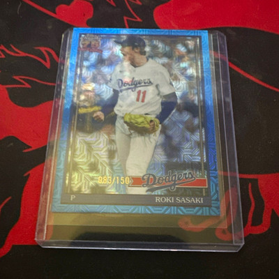 Topps Series 2 2026 Roki Sasaki Dodgers 1991 Silver Pack Mojo Blue /150