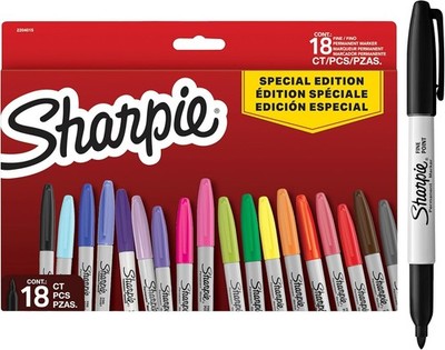 Sharpie Permanentmarker Set | Limited Edition Farbsortiment | Feine Spitze