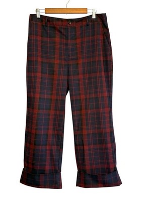 Scotch and Soda Starwatcher Women s XL Plaid Cuffed Pants