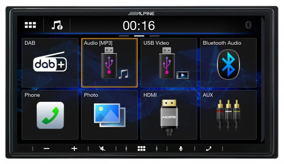 Alpine Bluetooth 2DIN MP3 DAB USB Autoradio für Skoda Fabia Octavia II Rapid Roo - Bild 2 von 4