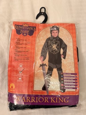 Renaissance Faire Kids Warrior King Costume Medium Size 8-10, For 5-7 yrs