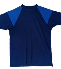 Coolibar Mens Rash Guard - Swim Short Sleeve Shirt Sz M Made In Australia UPF 50