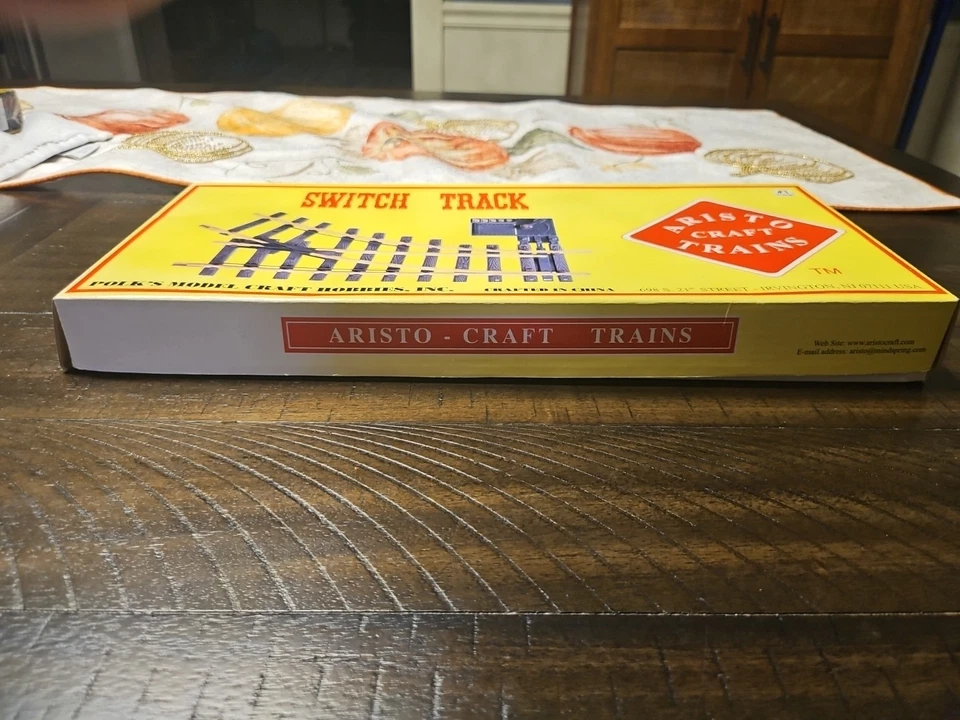 Aristo-Craft Trains #1 G Scale Brass LEFT Manual/Remote Switch New Old Stock - Image 3 of 4