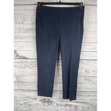 Talbots Chatham Ankle Pant Womens 6 Blue Stretch Classic Work Office Career Slim