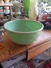 Green Jadeite Green 9" Mixing Serving Bowl Fire King USA 2.5 Quart 2000