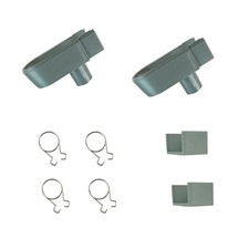 35mm Greenhouse Guttering Downpipe Fixings Gutter Spare Parts Kit 2 Pack