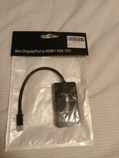 Moread Mini Display Port DP To HDMI DVI VGA Adapter for Laptop Desktop