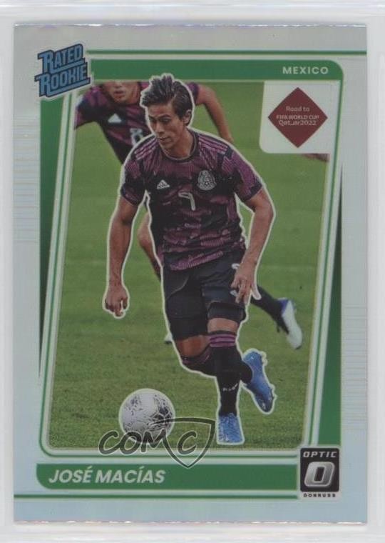 2021 Donruss Road to Qatar Rated Rookie Optic Holo Prizm Jose Juan Macias 0kr0