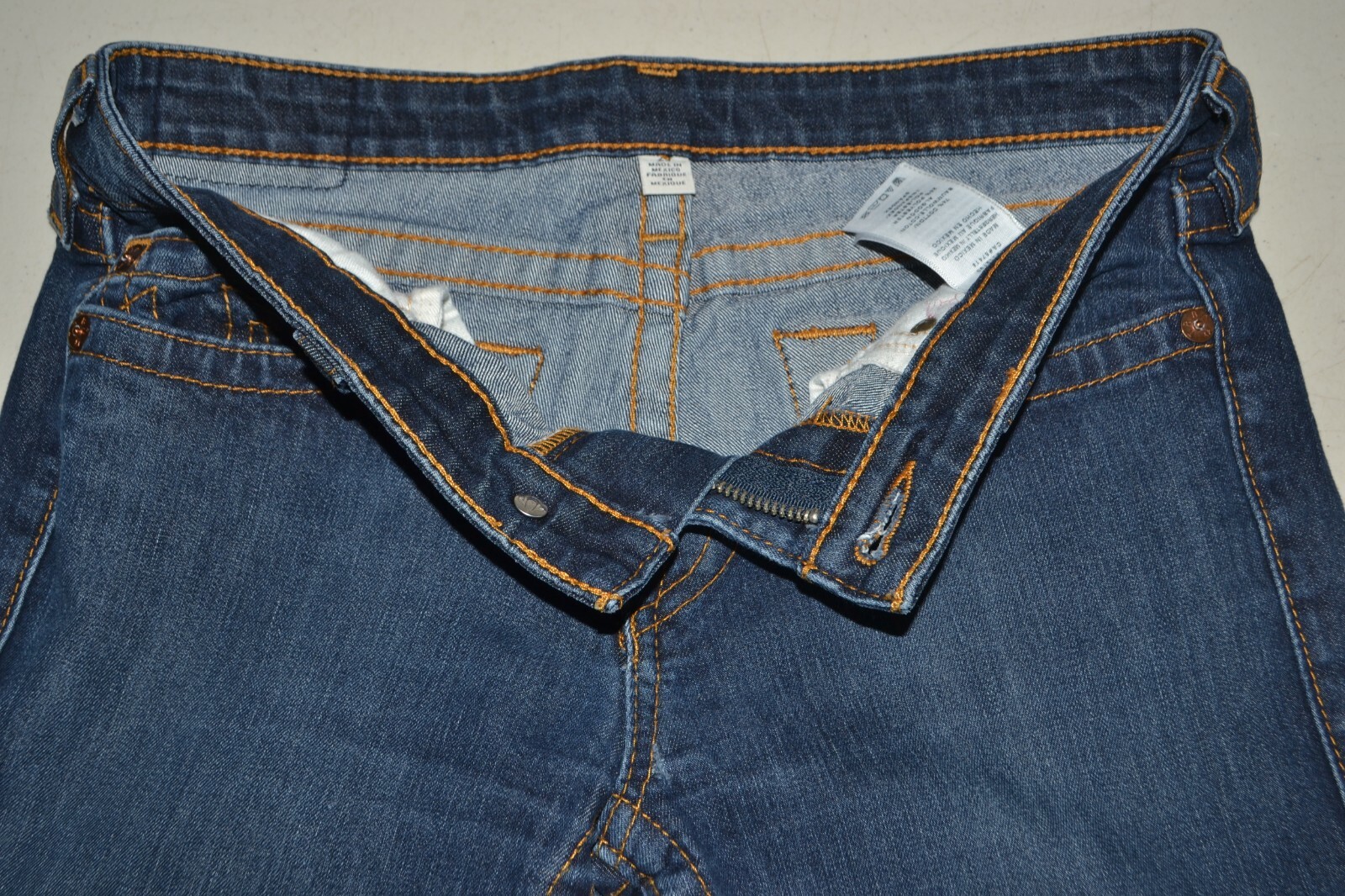 True Religion Women's Skinny Straight No Pocket Flaps Blue Jeans Sz 29x32 thumbnail 8