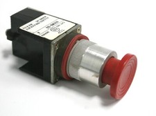Allen Bradley 800MR-D6 Ser A Red Cap Pushbutton E Stop Head  1 NC 800M-XD2