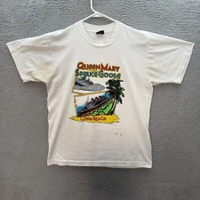 Vintage Screen Stars Best Shirt Adult Large White Nature Destination Grunge 80s