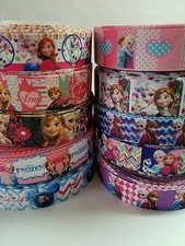 10 Yards 7/8"  1" frozen Mixed Lot Grosgrain Ribbon Hair Bow Supplies