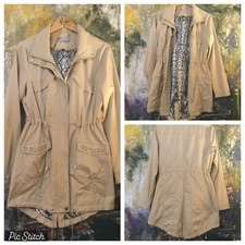 Womens Parker Coat Beige Designer Star Julien Macdonald Worn On Film Inc Uk Pp