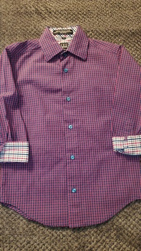 Ike Behar Dress Shirt Long Sleeve Boys Size 6