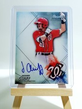 Jackson Cluff 2021 Bowman Sterling Prospect On-Card Auto BSPA-JC Wash. Nationals