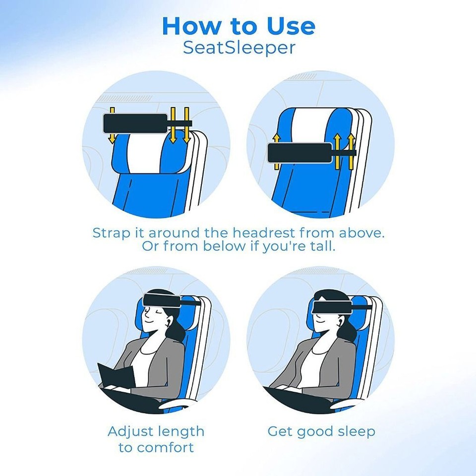 Adjustable Travel Pillow Alternative Neck Support Band For Head Bobbing