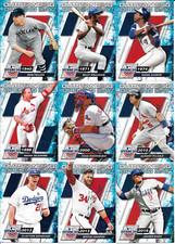 2021 Topps Opening Day Outstanding Opening Day 9 Card Lot with Hank Aaron NM
